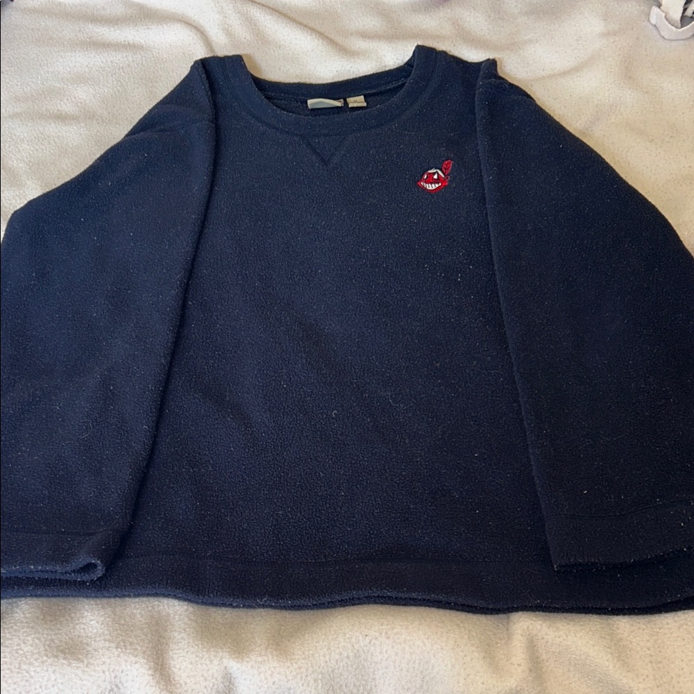 Women’s Navy Blue Cleveland Indians Sweater